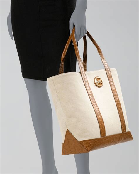 michael kors large canvas tote